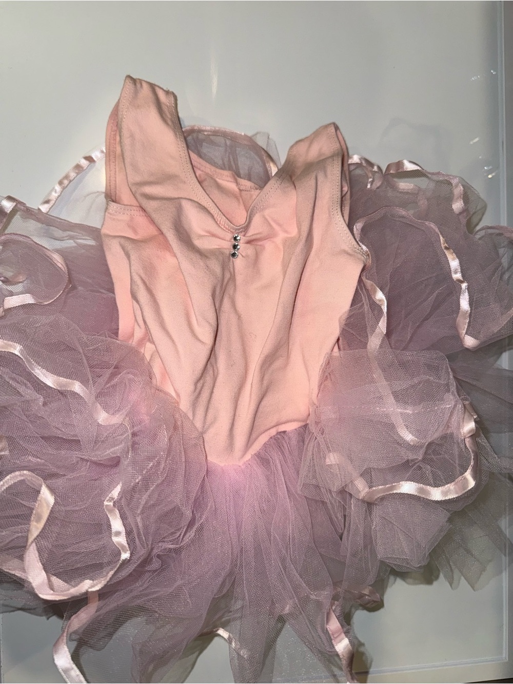 Girls Pink Ballet Tutu Dress with Layered Tulle Skirt